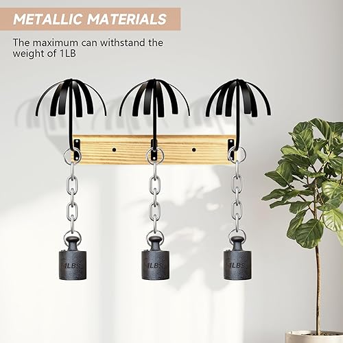 Miniatura 6 de Yumkfoi Soporte de peluca colgante para múltiples pelucas, 6 piezas de soporte para colgar pelucas, soporte duradero para almacenamiento de pelucas,