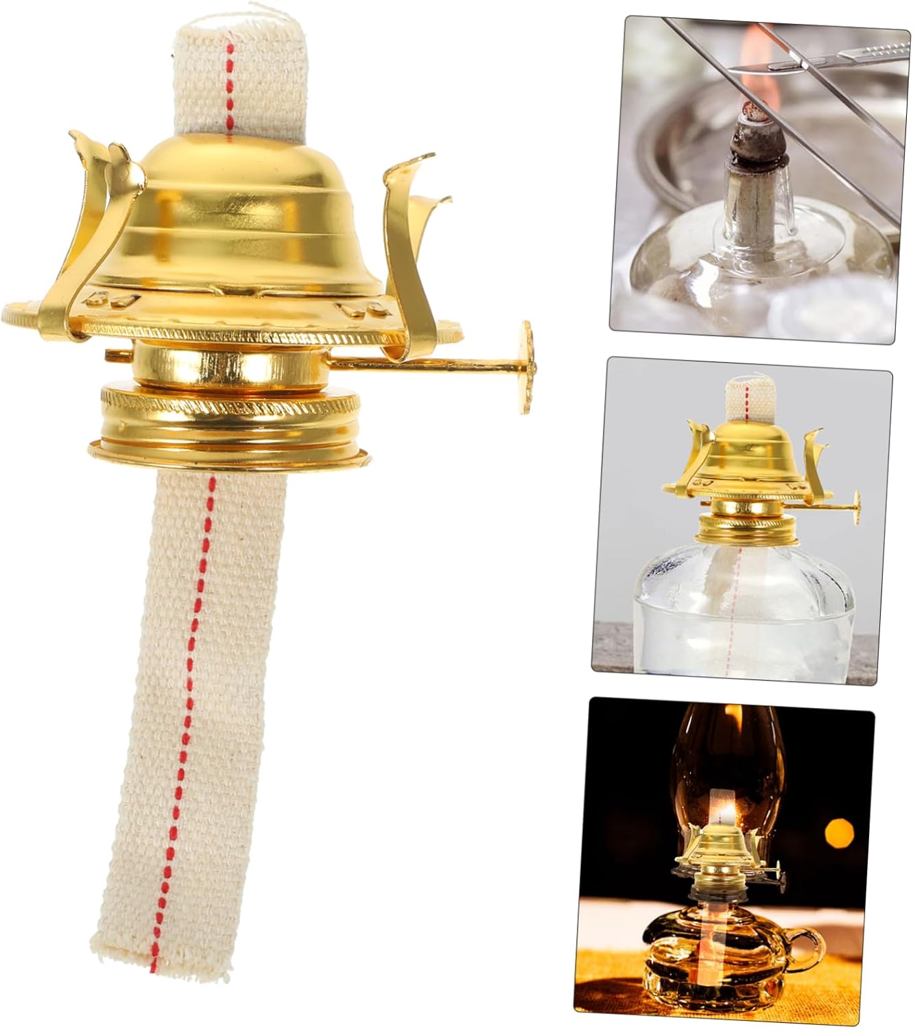 Oil Lamp Parts Long Replacement Wick for Vintage Oil Lamps Safe Harmless for Diy Kerosene