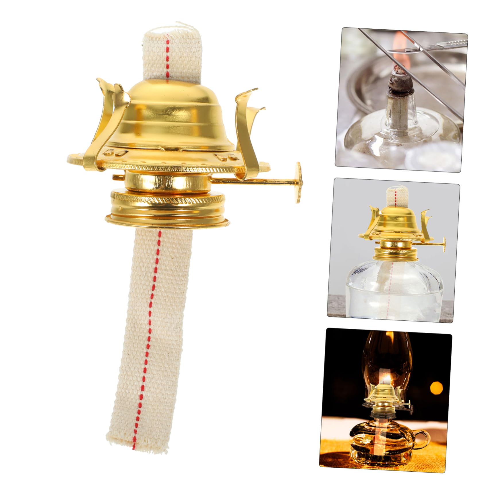 HONMEET Vintage Kerosene Lantern Parts: Oil Lamp Wick Holder Replacement Wick Set