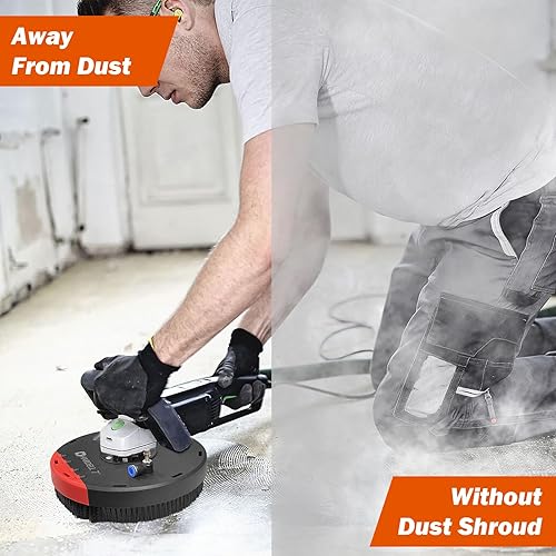 Miniatura 2 de HARDELL Cubierta de polvo para amoladora angular de 7 pulgadas (cubierta frontal de la mayoría de 1.535 in-1.772 in), cubierta antipolvo para