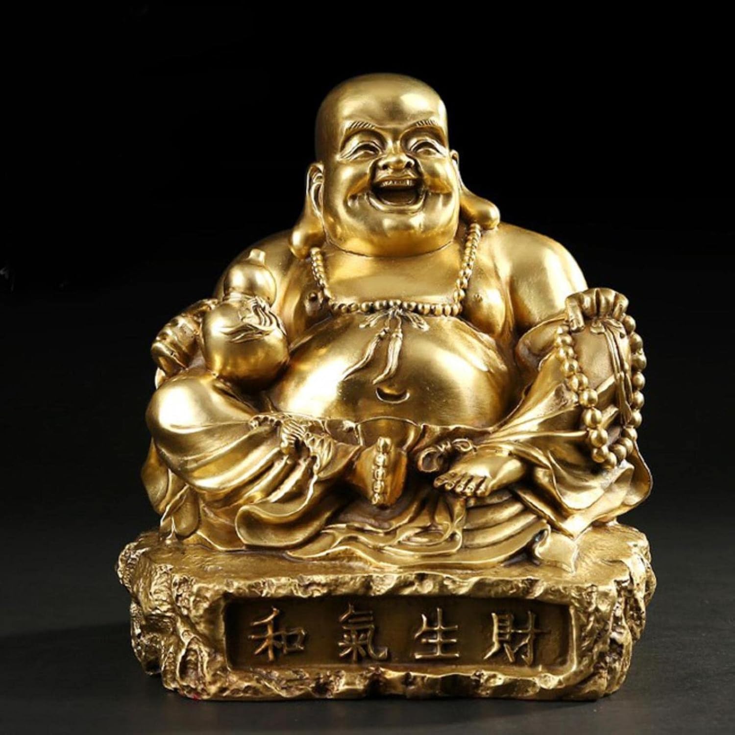 布袋羅漢 仏像 銅器 開運 風水 重厚 極細工 装飾品 工芸品 美術品 置物