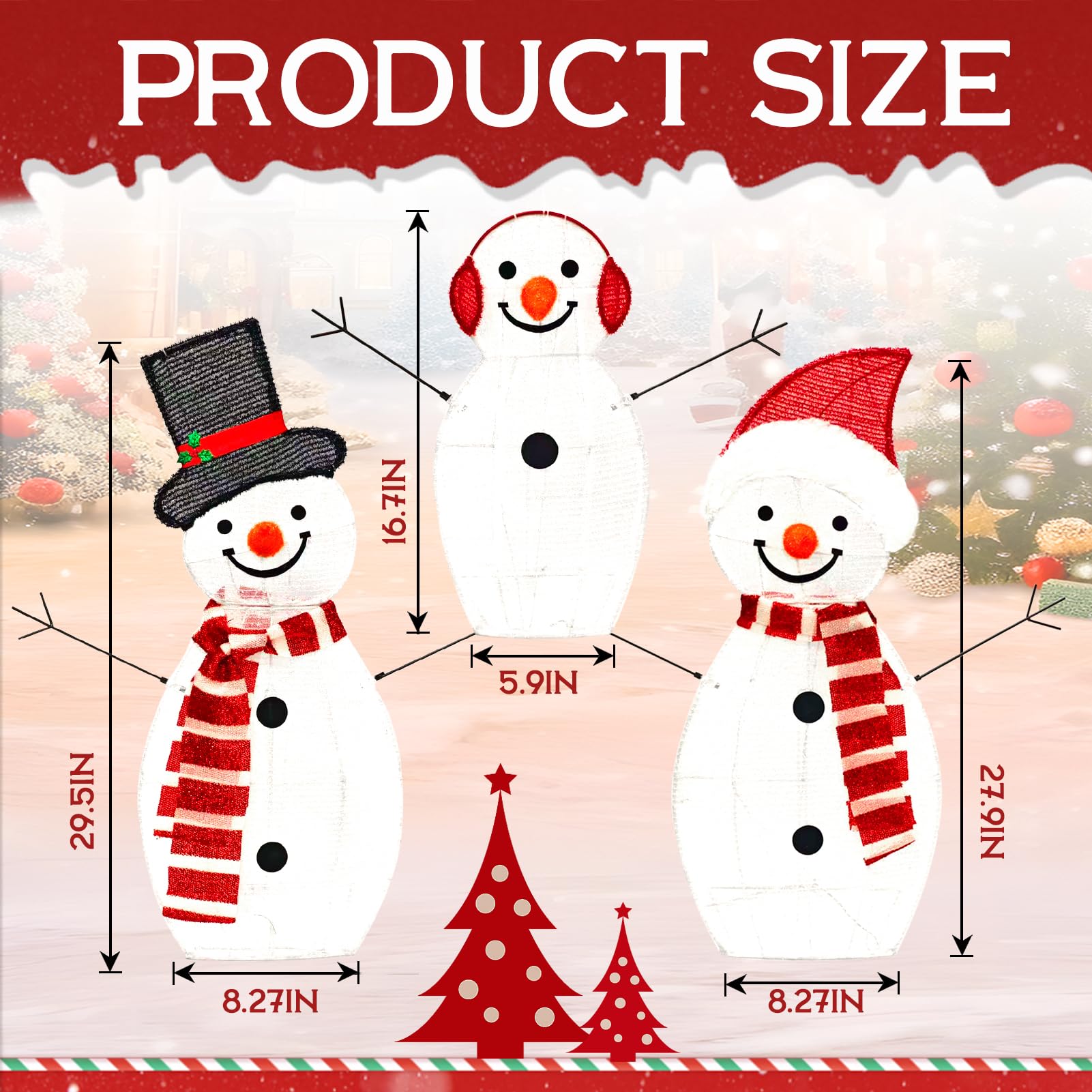 Amazon.co.jp: BRIGHTDECK ライトアップ 雪だるま クリスマス