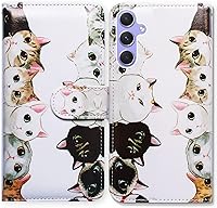 Vista 38 de Funda para Galaxy A54, flor de ciruelo de cuero con tapa para teléfono con ranura para tarjeta, soporte para Samsung Galaxy A54 5G