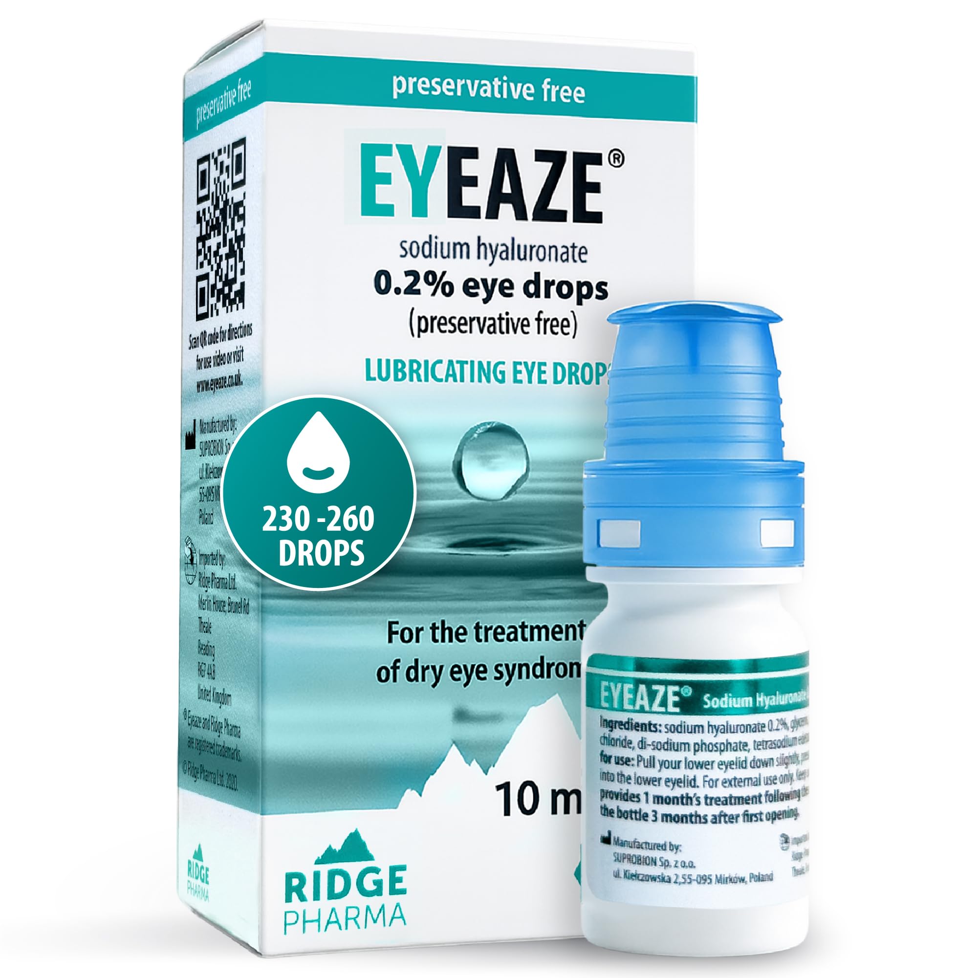 Eyeaze Eye Drops 0.2% Sodium Hyaluronate