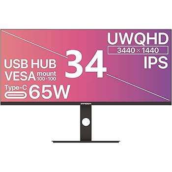 Amazon.co.jp: モニター INNOCN 34C1Q 2K 34 インチ 75Hz 4Ms