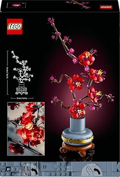 LEGO Botanicals Erik Çiçeği 10369 – Yetişkinler için Altın Şeritli ve Ahşap Görünümlü Pastel Mavi Saksı İçeren Dekoratif Yapay Çiçek Modeli Yapım Seti, Sevgililer Günü Hediyesi Fikri (327 Parça)