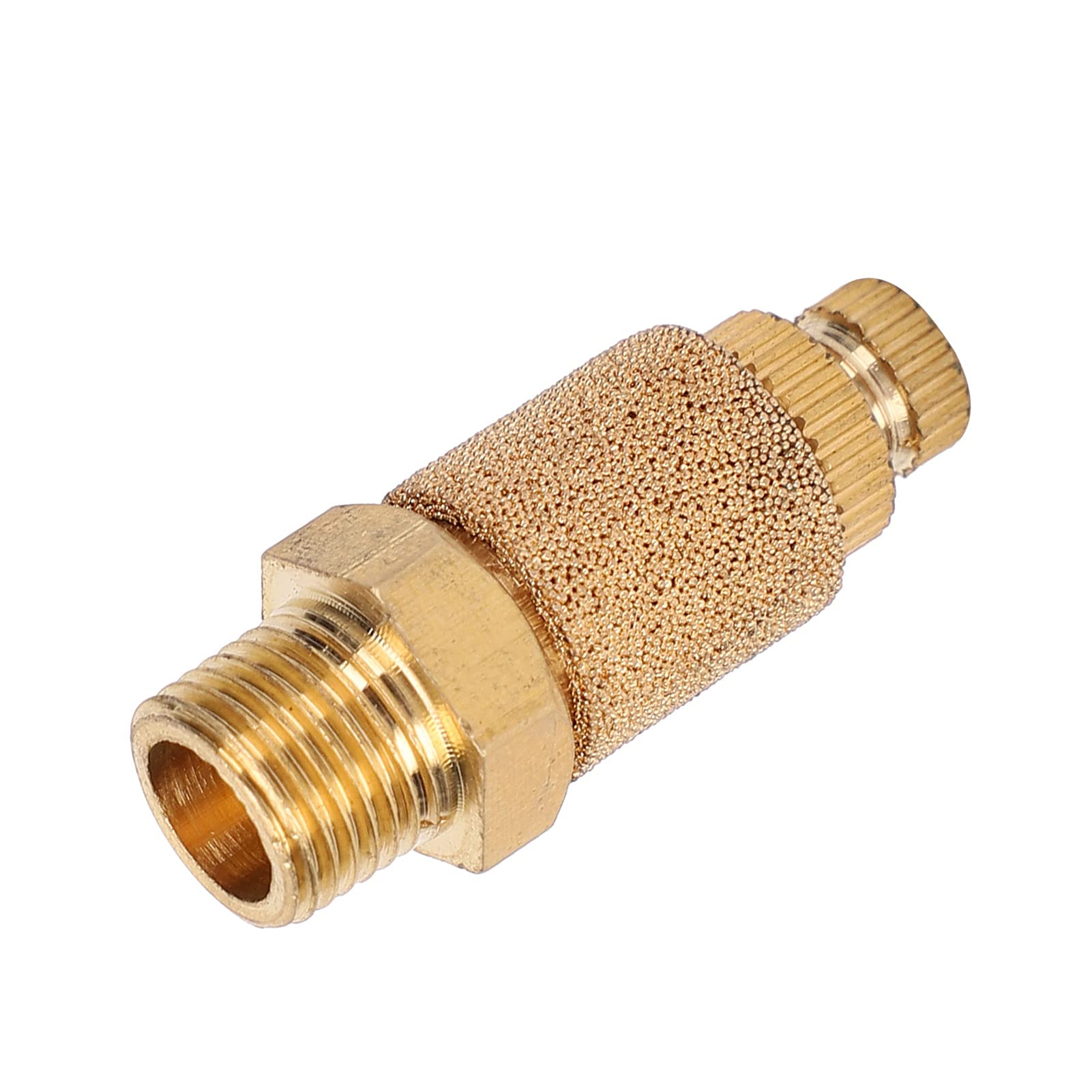 Valvola a farfalla pneumatica per silenziatore PT3/8, valvole a cilindro in ottone per componenti industriali, silenziatori per elettrovalvole con riduzione del rumore da 10 pezzi