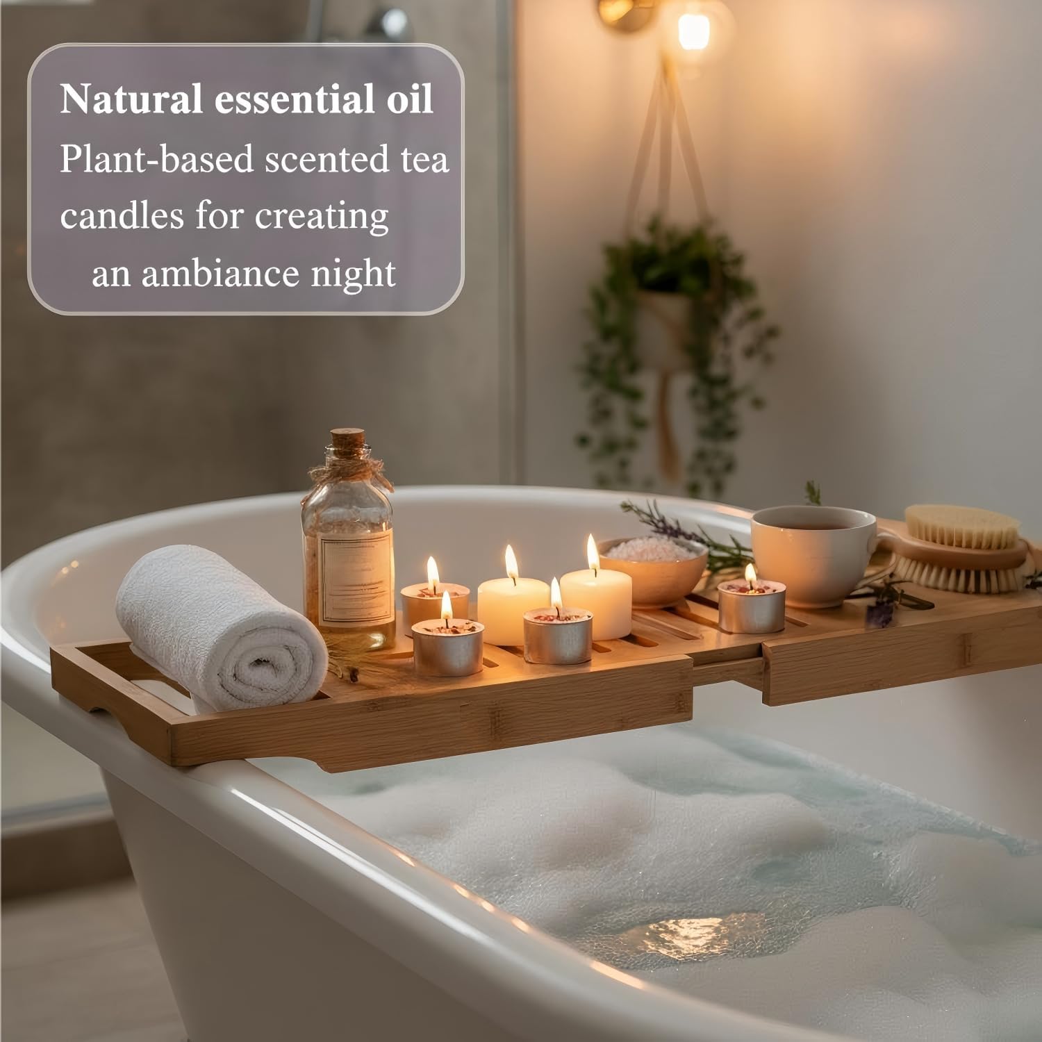 Lavender & Oak Scented Tea Lights Candles 40 Pack