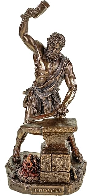 Veronese 708-7383 Hephaistos Greek God of Fire Sculpture Zeus Hera Olymp