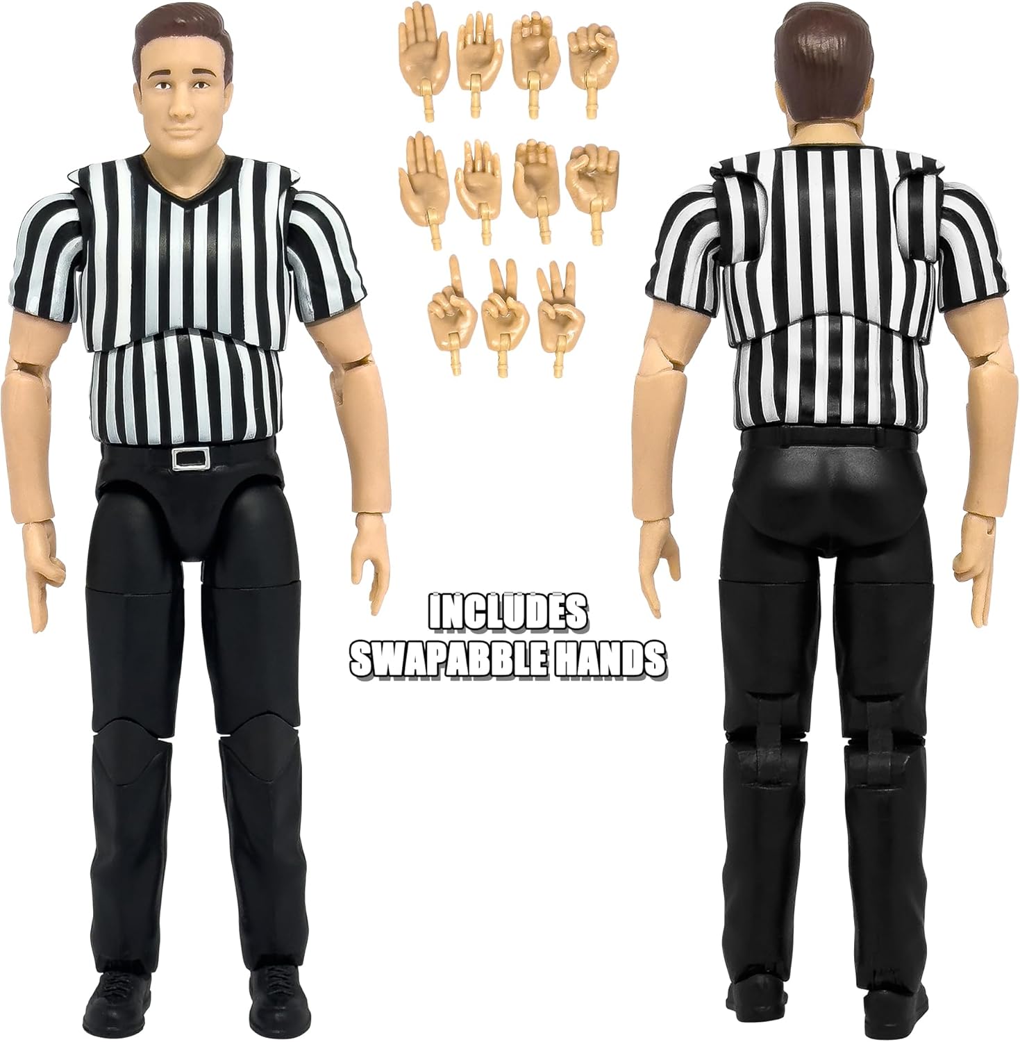 Ultimate Referee with Deluxe Articulation for Wrestling Action Figures