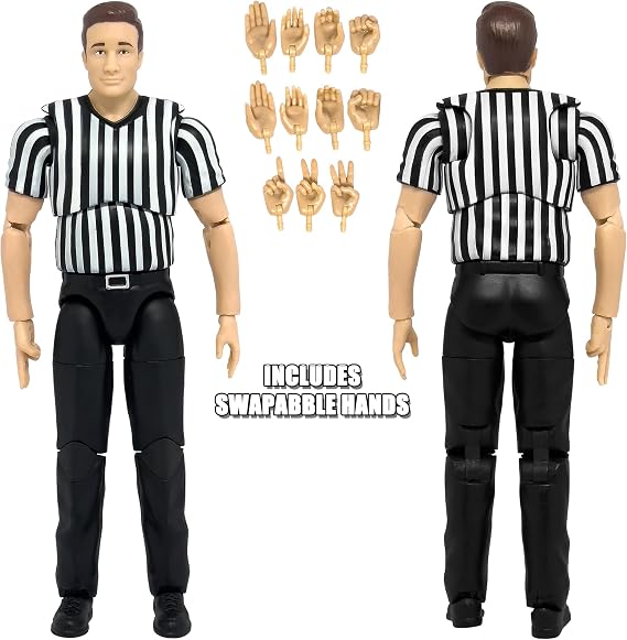 Ultimate Referee with Deluxe Articulation for Wrestling Action Figures