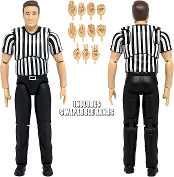 Ultimate Referee with Deluxe Articulation for Wrestling Action Figures