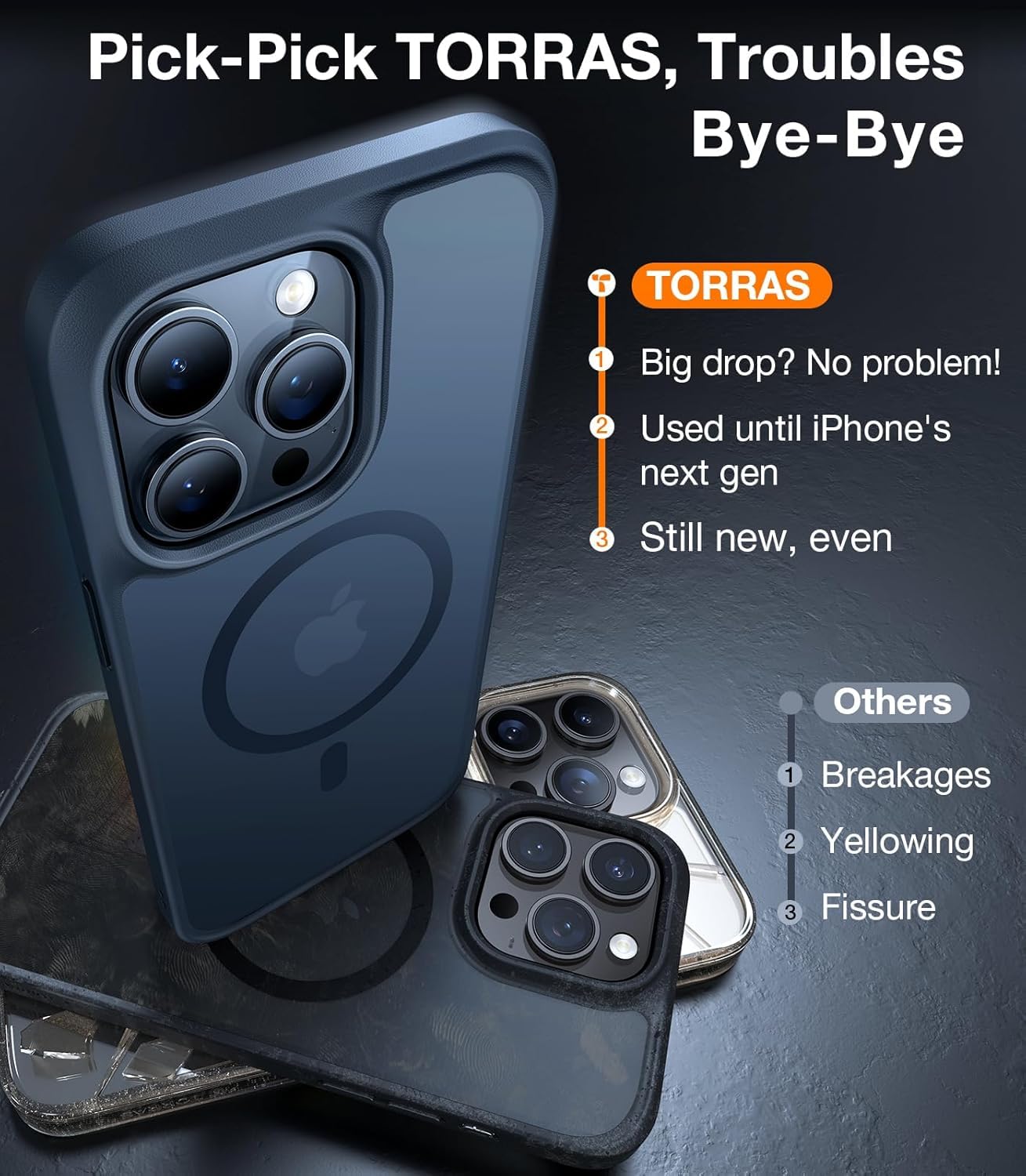 CANSHN Magnetische Case voor iPhone 13 Pro met Camera Bescherming Compatibel met MagSafe Doorschijnende Matte Achterkant Schokbestendig Telefoon Hoesje Cover (Zwart