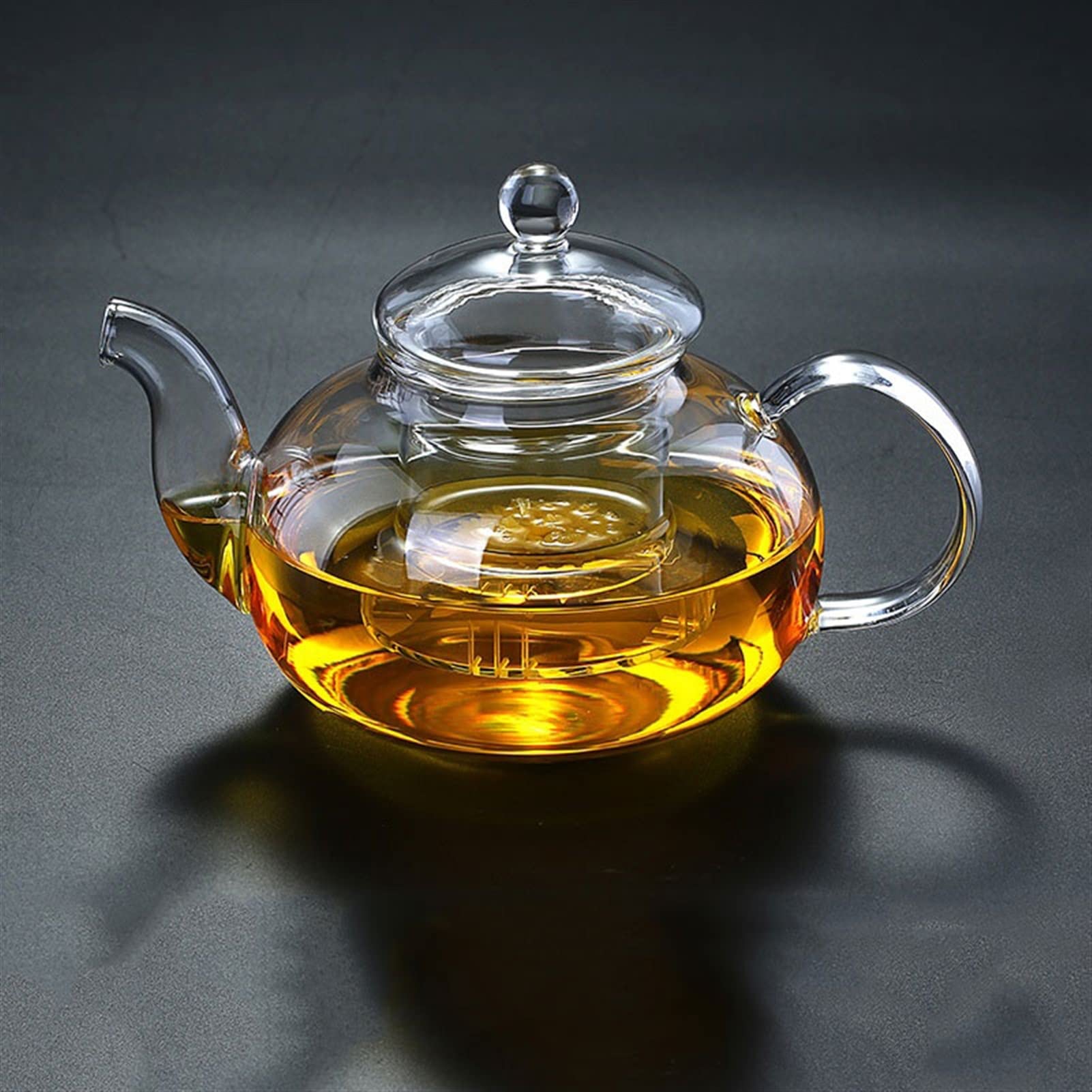 Teekannen Hitzebeständige Glas -Teekannen -Büro -Tee -Teekanne mit Filter minimalistischer transparenter Kaffeemaschine, 1000 ml Kaffeekanne