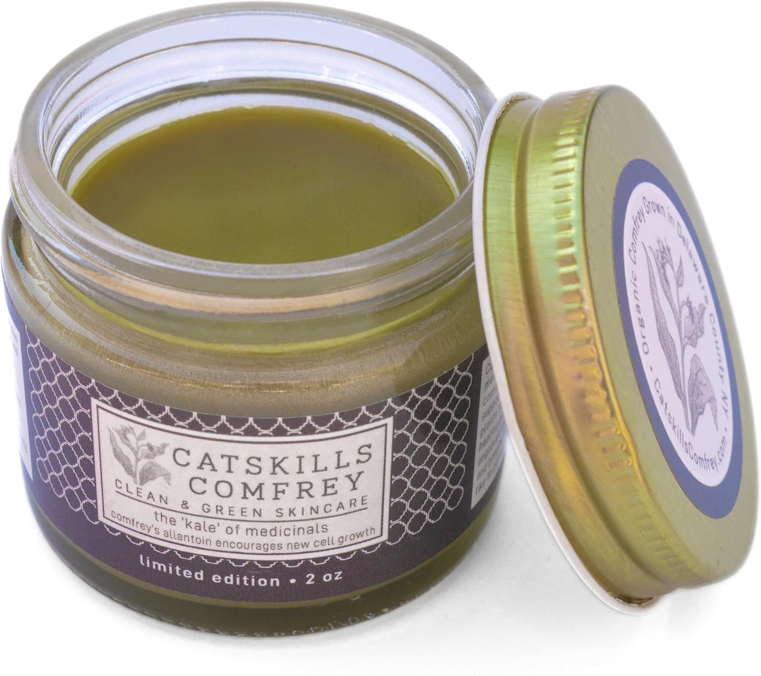 Catskills Comfrey Devil's Claw, 2oz: for Joint discomfort: Devil's Claw (Root), Comfrey (Leaf), Arnica Mexicana (Flower), Goldenrod (Flower); 100% Infused Oil. No EOs, essences, fragrances, extracts.