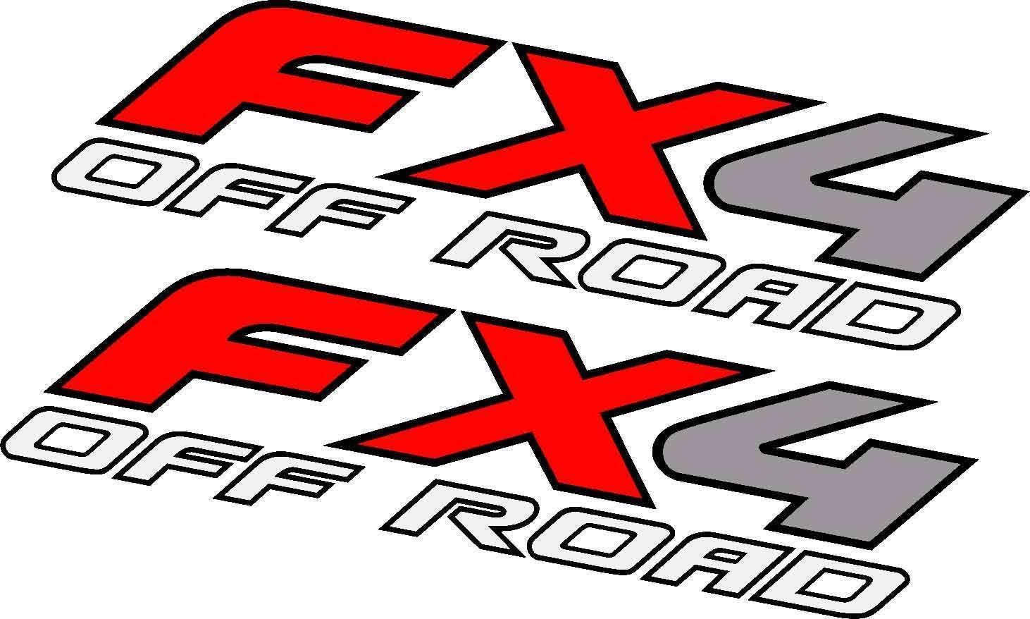 2X 2006 F250 FX4 Offroad Decals Stickers - F Truck Super Duty Off Road Bed