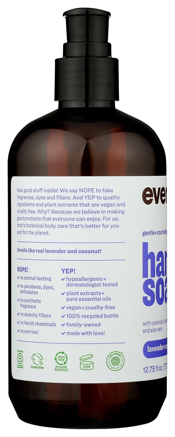 Everyone for Every Body Hand Soap: Lavender and Coconut, 12.75 Ounce, 6 Count - Packaging May Vary
