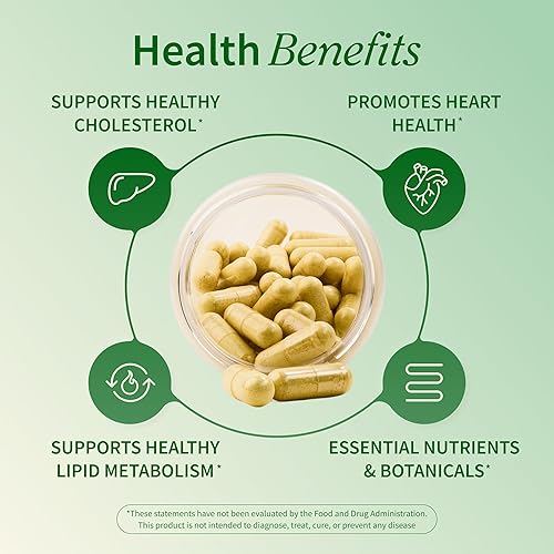 Miniatura 5 de Snap Supplements Cholesterol Health - Artichoke, Milk Thistle, Garlic, and Berberine Supplement with Beta Sitosterol (95% Plant Sterols) for