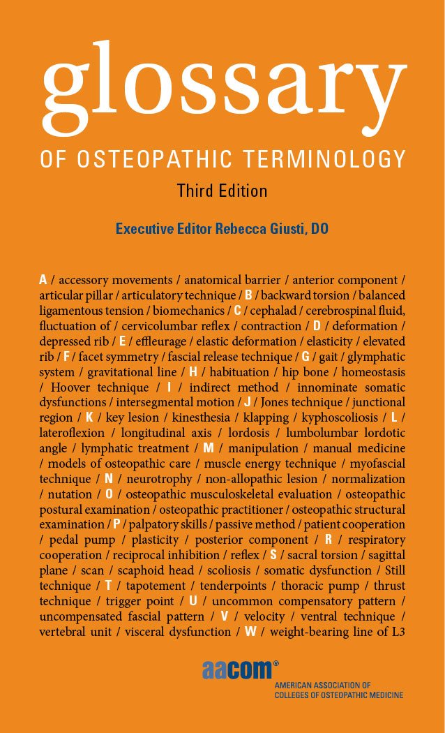 Glossary of Osteopathic Terminology, Third Edition - Kindle edition by ...
