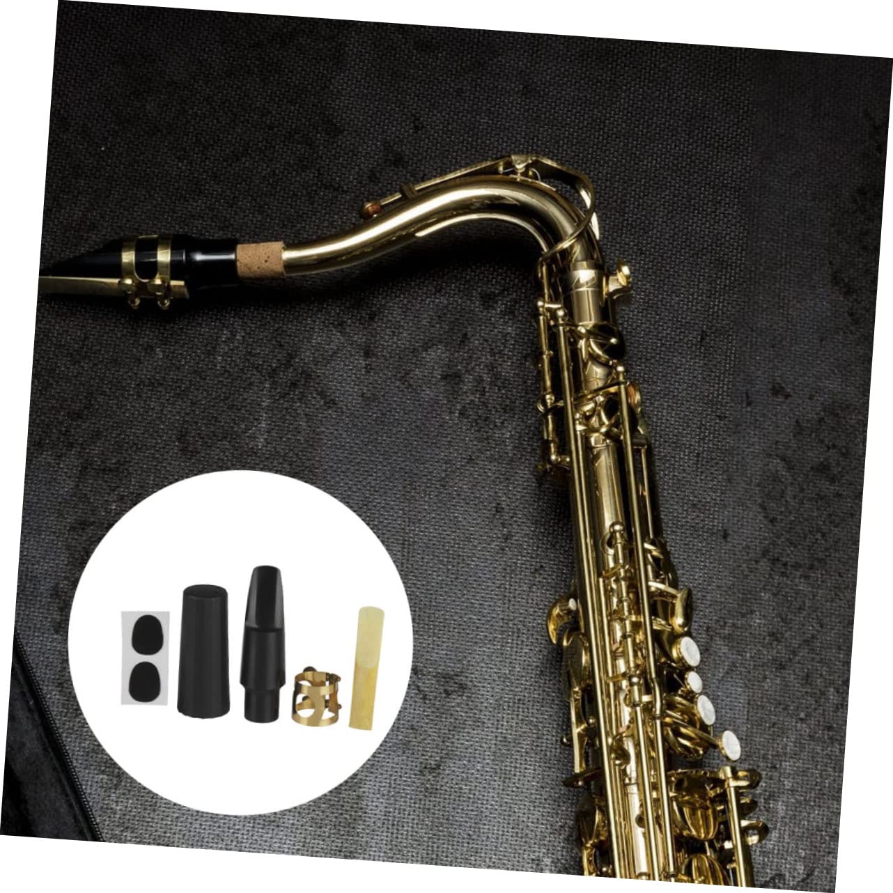 ifundom 3juegos Accesorios Para Saxofón Tenor Boquillas Almohadillas y Protector Para Músicos