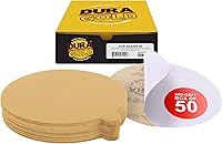Vista 8 de Dura-Gold Discos de lija PSA dorados de 6 pulgadas de alta calidad, grano 600, caja de 50 unidades, papel de lija autoadhesivo para lijadora DA