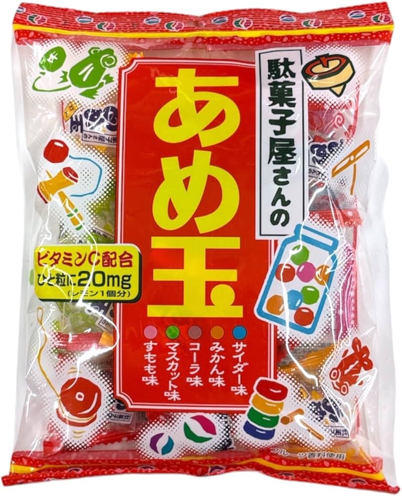 Amazon.co.jp: リボン 駄菓子屋さんのあめ玉 16個 : 食品・飲料・お酒