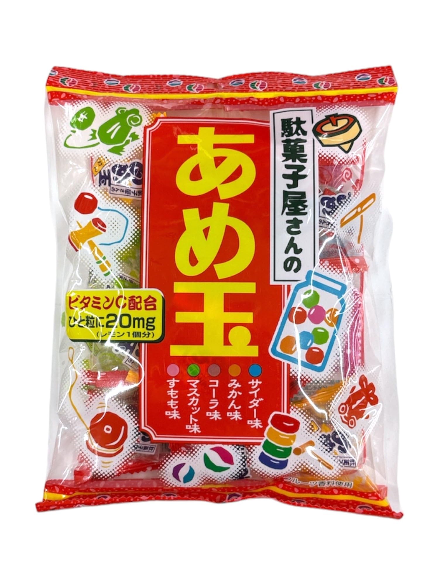 Amazon.co.jp: リボン 駄菓子屋さんのあめ玉 16個 : 食品・飲料・お酒