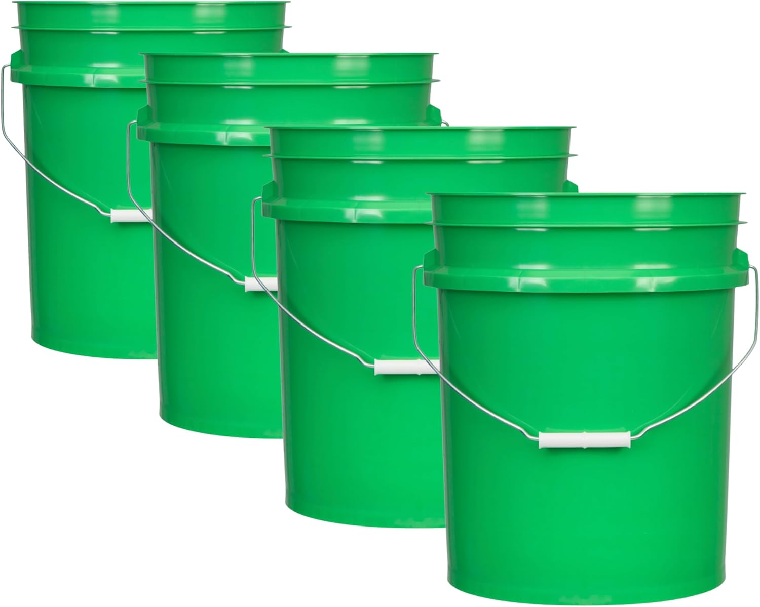 House Naturals 5 Gallon Premium HPDE Plastic Bucket - Made in USA Food Grade Storage Container, BPA Free All Purpose Pail (1, Purple)