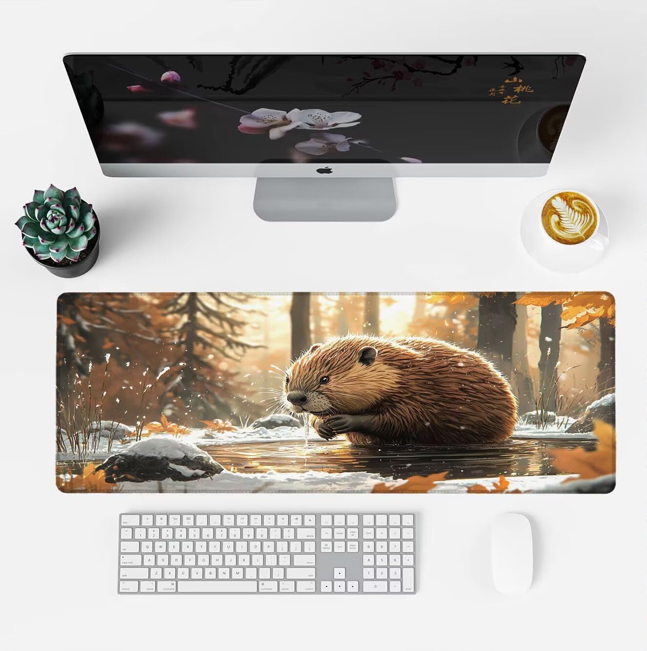 Podkładka pod mysz, podkładka pod mysz XXL 1200 x 600 mm podkładka pod mysz dla graczy, wodoodporna gumowa podstawa, duża podkładka pod mysz do gier na biurko zszyte krawędzie wodoodporna