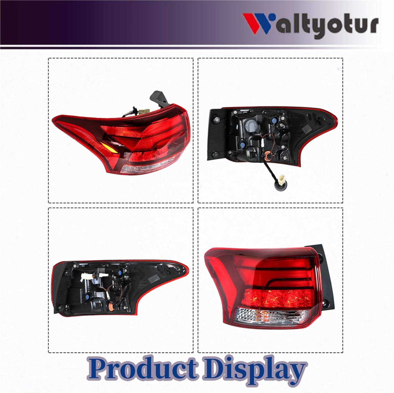 waltyotur Rear Brake Light Tail Light Assembly Replacement for Outlander 2016-2021 8330B177 Outer Left Driver Side Taillight