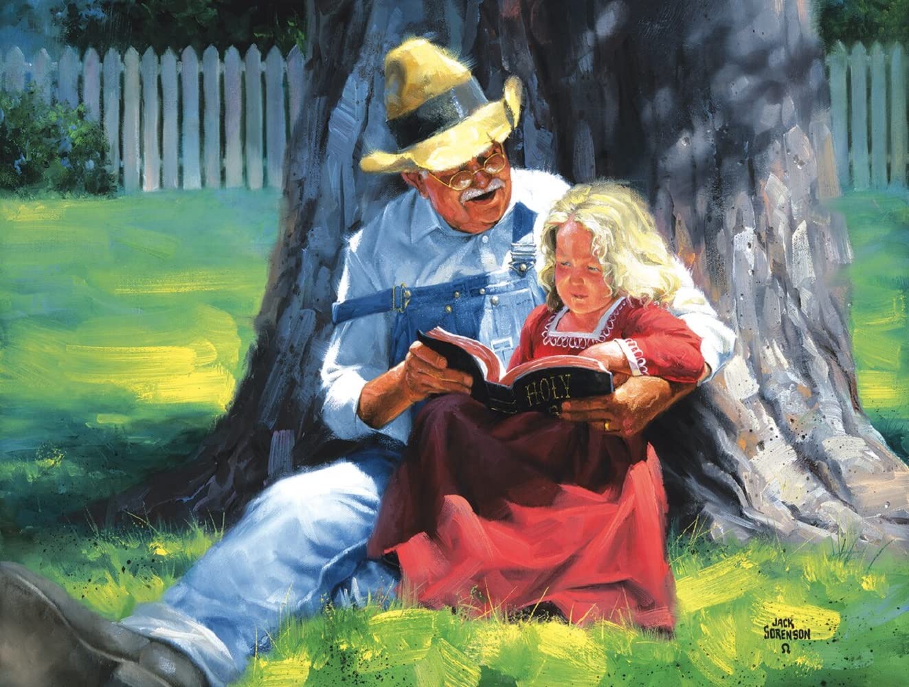 Amazon.com: SUNSOUT INC - Grandpa's Bible - 500 pc Jigsaw Puzzle