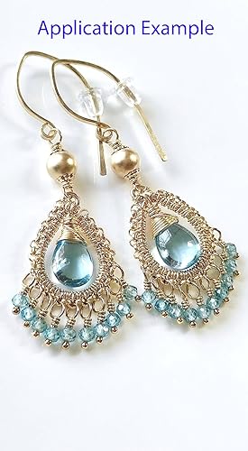 Miniatura 6 de Adabele GK4-23 - 2 hebras de piedras preciosas curativas de granate espesartina naranja natural de 0.157 in (0.16 pulgadas) pequeñas y pequeñas