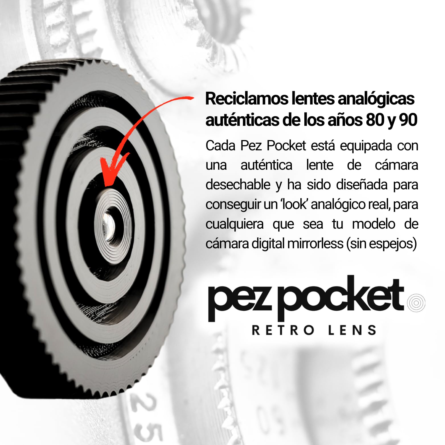 Obiettivo Retrò 35 Mm F/10 Pesce Pocket - Per Fotocamere Mirrorless, Effetto Lo-Fi Analogico
