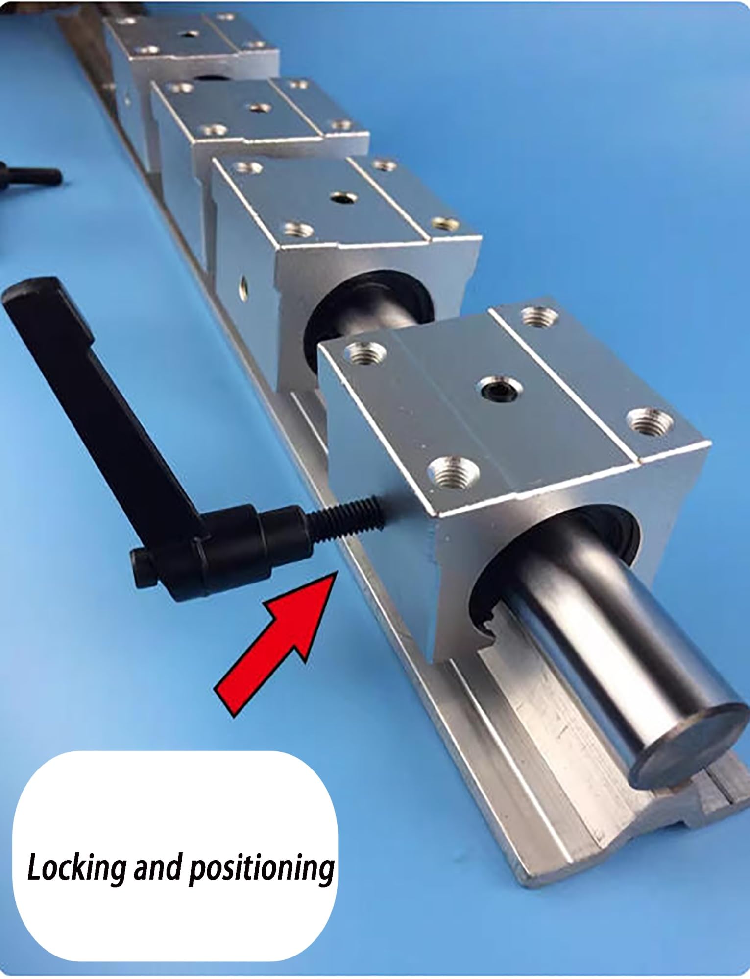 Zestaw aluminiowych szyn liniowych – precyzyjna prowadnica cylindryczna do piły stołowej do obróbki drewna, projektów DIY, długość 50 cm, trwałe wsparcie dla płynnego ruchu