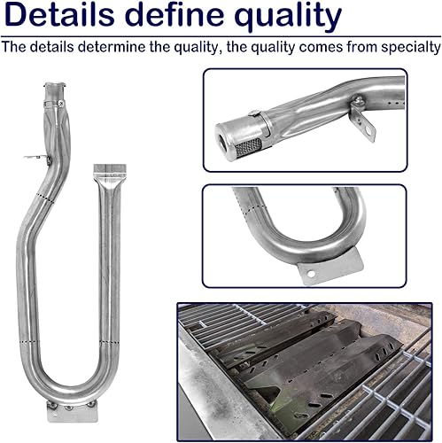 Miniatura 3 de Tubo de quemadores de gas para parrilla de acero inoxidable para miembros Mark BQ05046-6, BBQ Pro BQ05041-28, BQ51009, Sam's Club, Outdoor Gourmet,