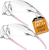 Vista 10 de HTS HUNTERSKY ANSI Z87.1 Gafas de seguridad antivaho envolventes transparentes, gafas de laboratorio para pickleball y química con resistencia a