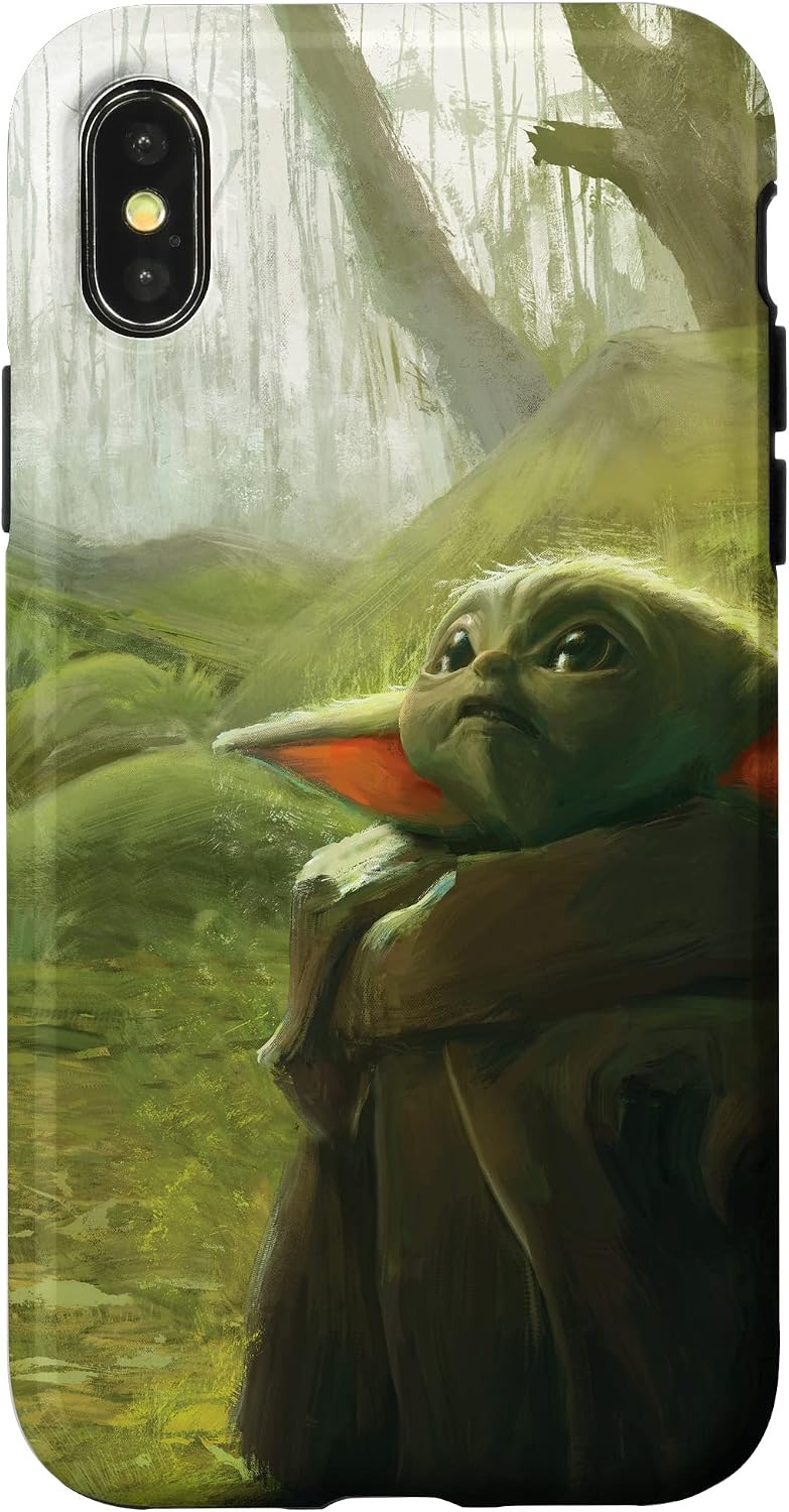 Star Wars The Mandalorian The Child Grogu in the Forest Art Case for iPhone 16