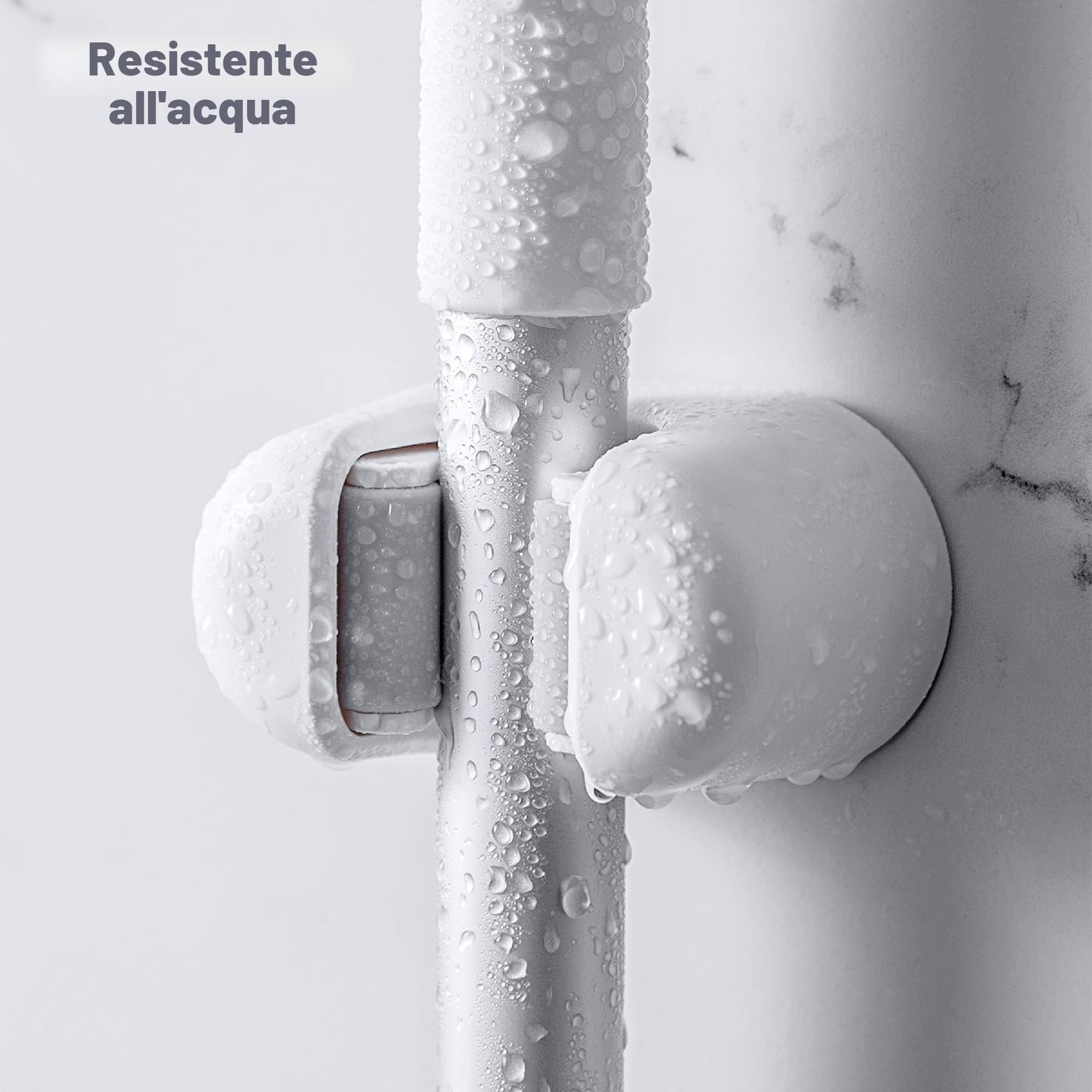 CORNERIA 3 Pz Portascope e Portaspazzole da Muro Adesivo, Supporto Parete per Scopa e Porta Utensili, Adatto Per Cucina, Garage, Giardino, Terrazza, Bagno