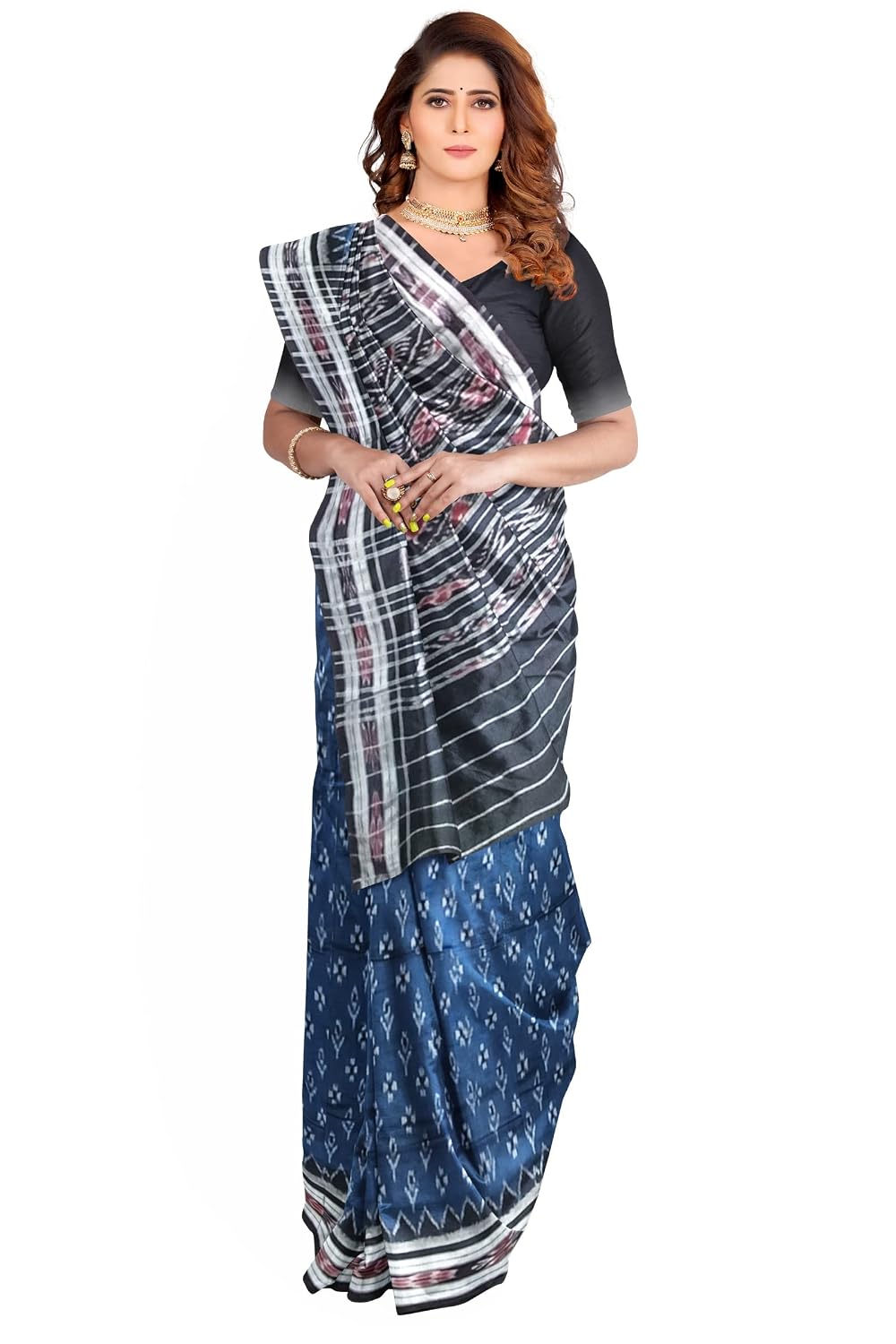 BTHIKIRI Odisha Sambalpuri Handloom Ikat Women's Cotton Saree, Odisha Handloom Handmade Pure Cotton Khandua Saree, Ikkat O... - Review, Price and Buying Guide