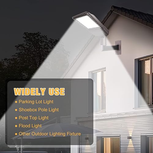 Miniatura 8 de Soporte adaptador Slip Fitter con espiga de 2-38 pulgadas de diámetro exterior, soporte de montaje de lámpara a prueba de óxido y lluvia para luces