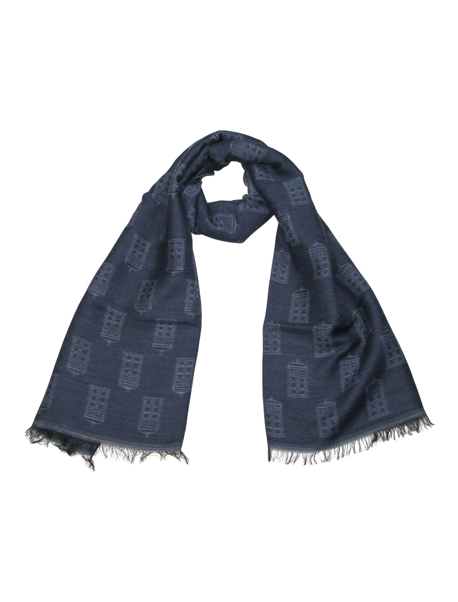 DOCTOR WHO TARDIS Blue Scarf