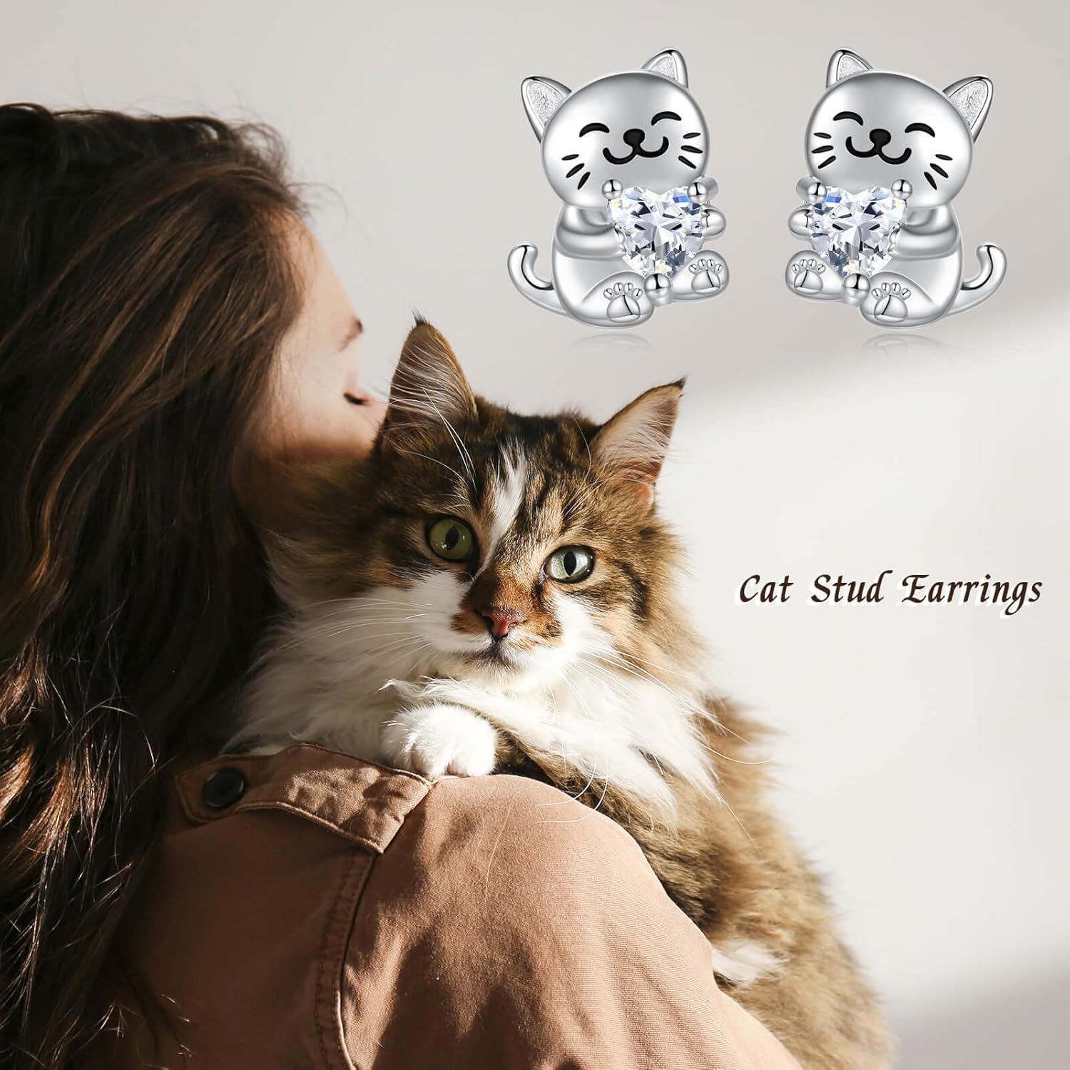 Sterling Silver Animal Stud Earrings: Hypoallergenic Cow Bee Axolotl Fox Penguin Cat Bat Bunny Elephant Panda Pig Earrings Cute Jewelry Gifts for Women - Image 6