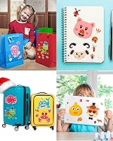 Vista 4 de 36 hojas de calcomanías para niños y niños pequeños, favores de fiesta, animales mixtos, calcomanías para hacer caras, rellenos para bolsas