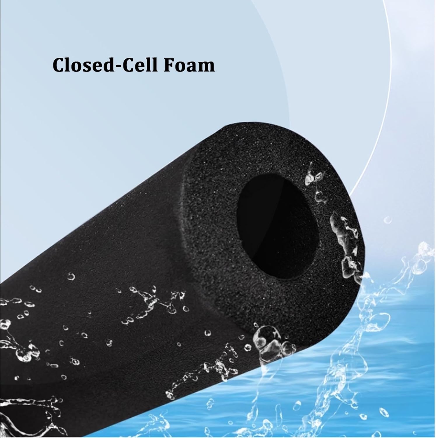 Waterproof Pipe Insulation, Freeze Protection, Pipe Insulation Lagging, Fire Retardant, for Water, Air Conditioning, Industrial Pipes(T20MM X 108MM X 2M)