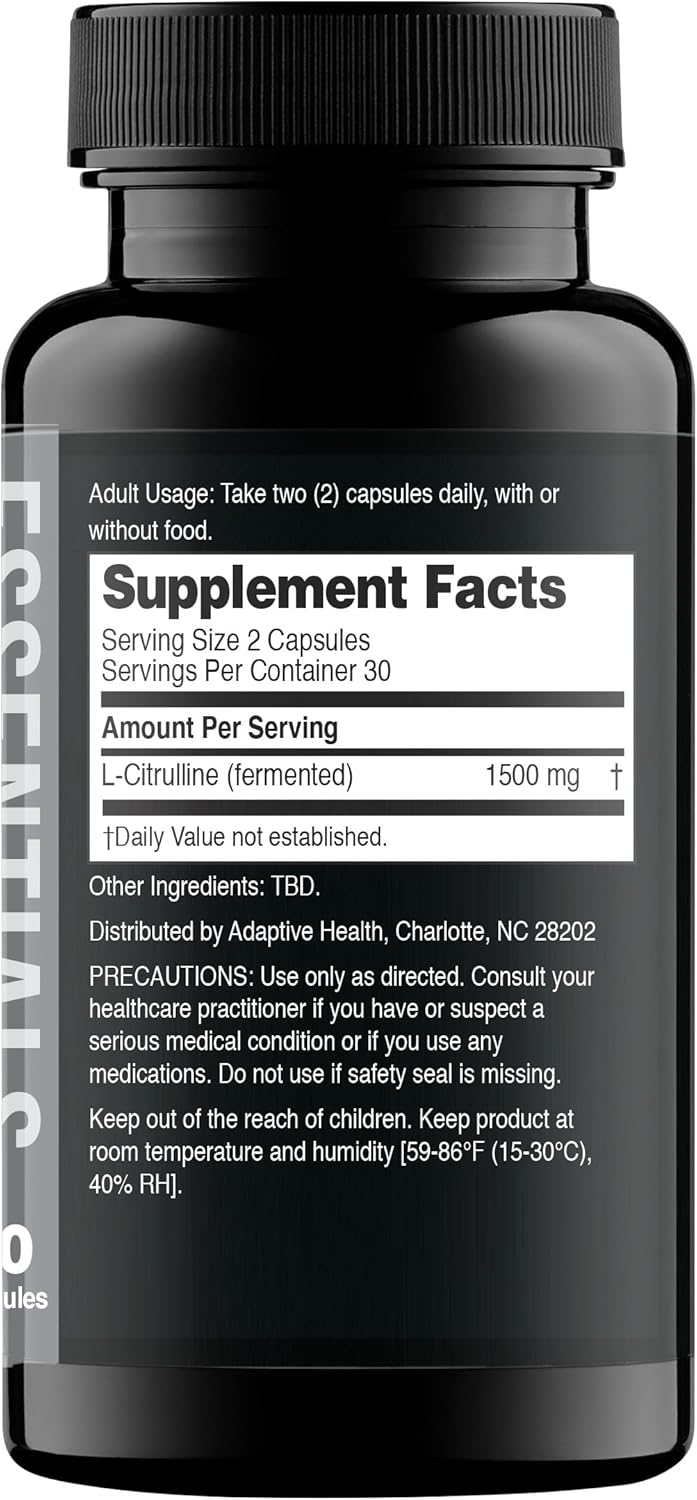 Nugenix Essentials L-Citrulline Supplement for Enhanced Blood Flow and Performance - 1500 mg, 60 Capsules - Image 2
