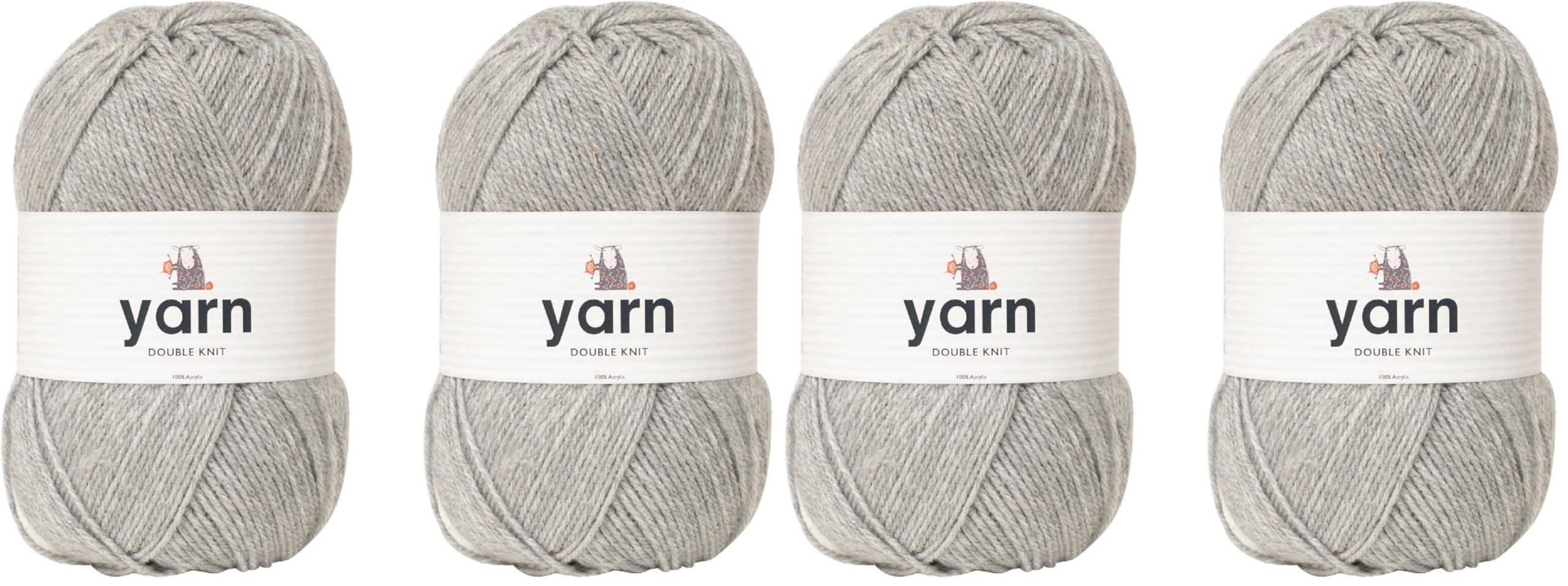 KORBOND DK Black Yarn - 100g Acrylic Wool - Lightweight, Hypoallergenic & Durable Double Knit Crochet Yarn Knitting Wool (290m Total) — view 40