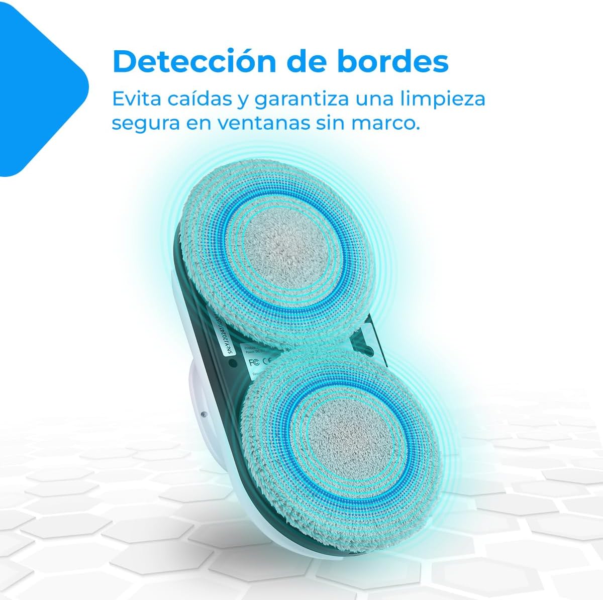 NK Robot Limpiacristales, Limpieza Inteligente, Sistema Anticaídas, Diseño Compacto y Portátil- Ventanas, Espejos y Azulejos 4