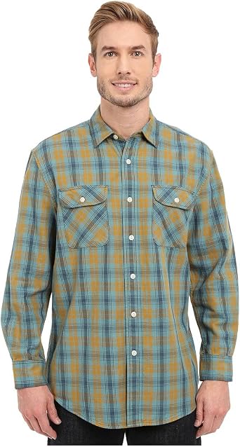 PENDLETON Mens Long Sleeve Beach Shack Twill Shirt