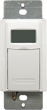 Intermatic EI600WC Decorator Digital In-Wall 7-Day Astronomic Timer, White