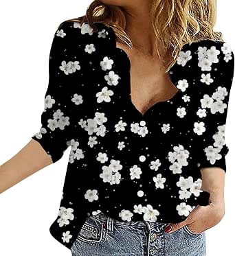 Camiseta De Manga 3/4 Para Mujer - Corte Holgado, Cuello Redondo, Tejido Suave Y Transpirable, Ideal Para Verano Y Otoño 2025